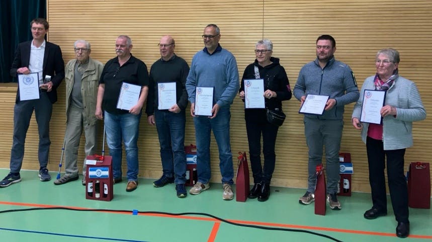 Vorstand Ehrenamt, Heinz Häfner, Erwin Rebmann, Ulrich Roth, Eberhard Kern, Eva Schlecht, Stefan Heim, Hannelore Böpple