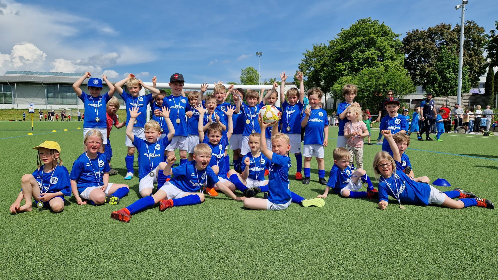 Jubel nach der Siegerehrung