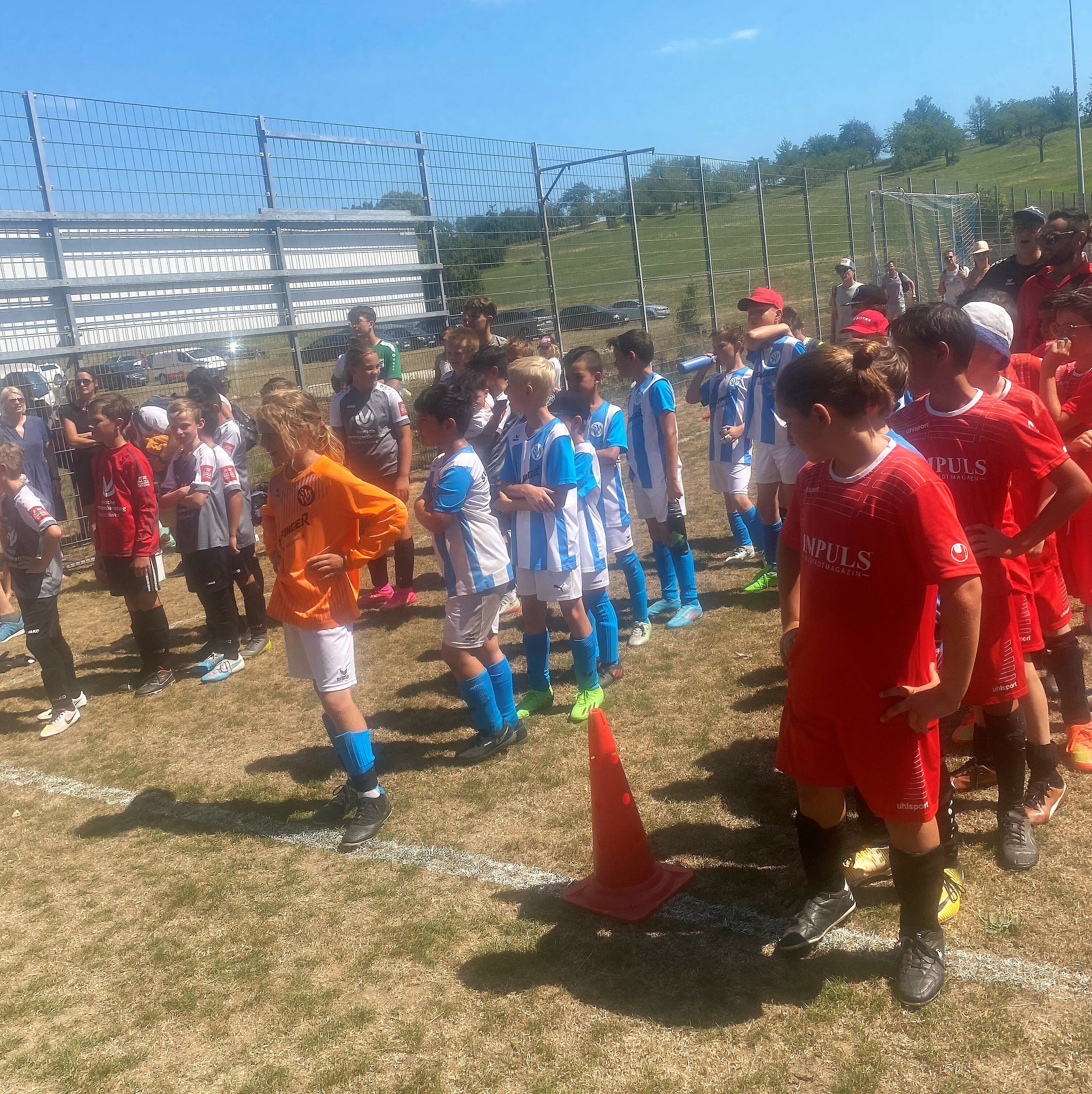 Aufstellung zur Siegerehrung